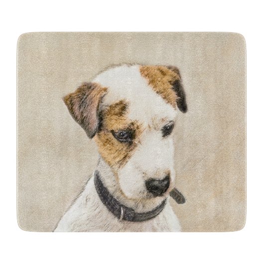 Parson Jack Russell Terrier Painting - Dog Art Snijplank (Voorkant)