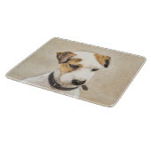 Parson Jack Russell Terrier Painting - Dog Art Snijplank (Hoek)