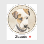 Parson Jack Russell Terrier Painting - Dog Art Sticker (Vel)