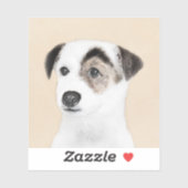 Parson Jack Russell Terrier Painting - Dog Art Sticker (Vel)