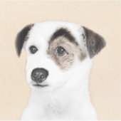 Parson Jack Russell Terrier Painting - Dog Art Sticker (Voorkant)