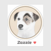 Parson Jack Russell Terrier Painting - Dog Art Sticker (Vel)