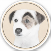 Parson Jack Russell Terrier Painting - Dog Art Sticker (Voorkant)