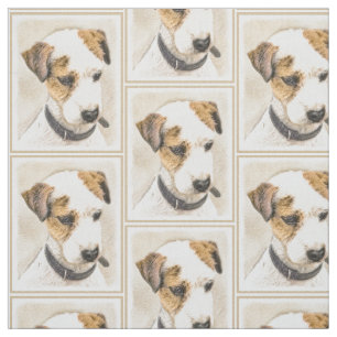 Parson Jack Russell Terrier Painting - Dog Art Stof