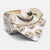 Parson Jack Russell Terrier Painting - Dog Art Stropdas (Opgerold)