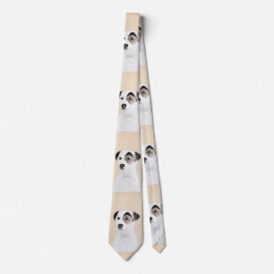 Parson Jack Russell Terrier Painting - Dog Art Stropdas
