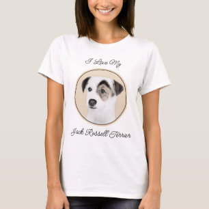 Parson Jack Russell Terrier Painting - Dog Art T-shirt