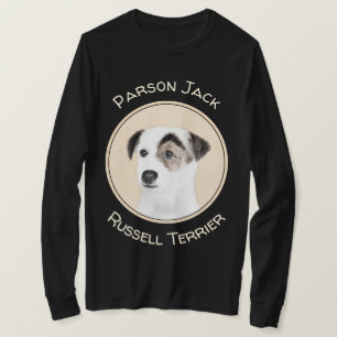 Parson Jack Russell Terrier Painting - Dog Art T-shirt