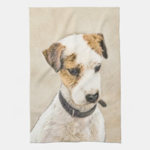 Parson Jack Russell Terrier Painting - Dog Art Theedoek