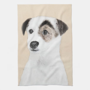 Parson Jack Russell Terrier Painting - Dog Art Theedoek
