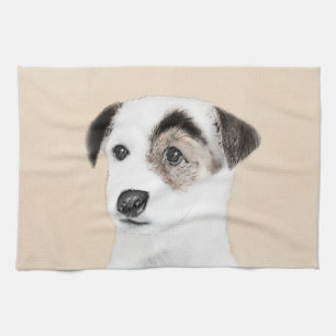 Parson Jack Russell Terrier Painting - Dog Art Theedoek