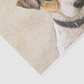 Parson Jack Russell Terrier Painting - Dog Art Tissuepapier (Detail)