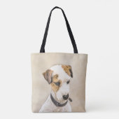 Parson Jack Russell Terrier Painting - Dog Art Tote Bag (Achterkant)