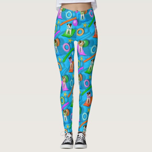 Parson Jack Russell Terrier-partij Leggings (Voorkant)