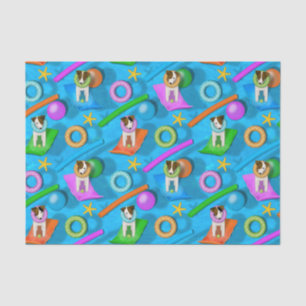 Parson Jack Russell Terrier-partij Tissuepapier