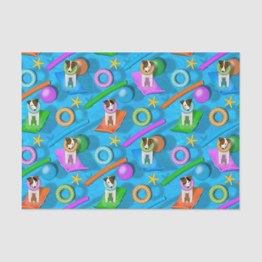 Parson Jack Russell Terrier-partij Tissuepapier (Voorkant)