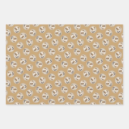 Parson Jack Russell Terrier Schilderen Pet Dog Art Inpakpapier Vel (Voorkant 3)