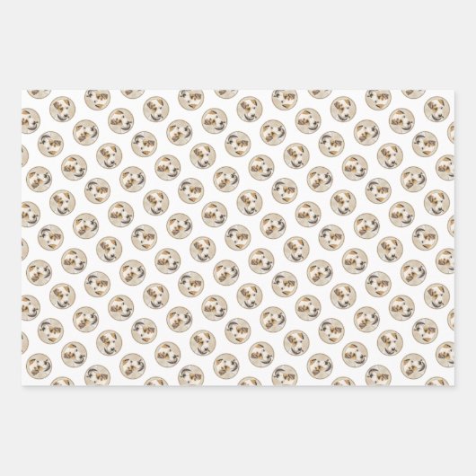 Parson Jack Russell Terrier Schilderen Pet Dog Art Inpakpapier Vel (Voorkant 2)