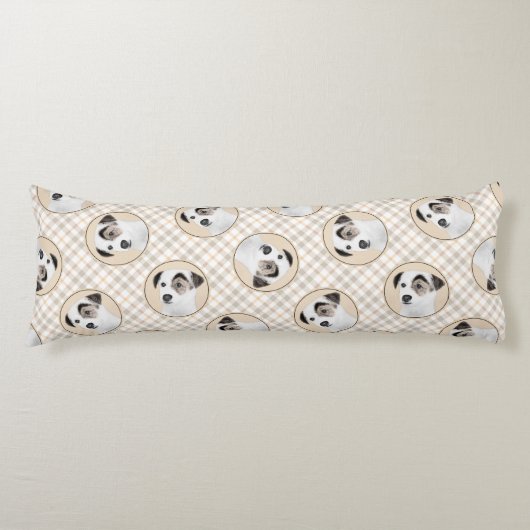 Parson Jack Russell Terrier Schilderen Pet Dog Art Lichaamskussen (Voorkant)