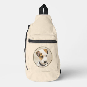 Parson Jack Russell Terrier Schilderen Pet Dog Art Sling Bag