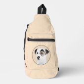 Parson Jack Russell Terrier Schilderen Pet Dog Art Sling Bag (Voorkant)