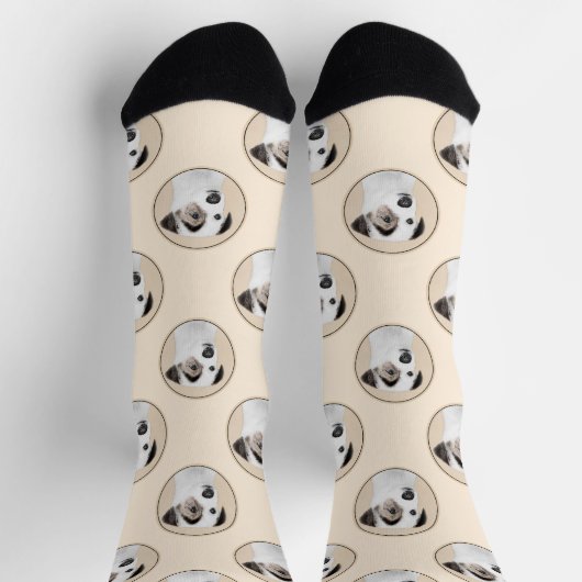 Parson Jack Russell Terrier Schilderen Pet Dog Art Sokken (Top)