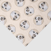 Parson Jack Russell Terrier Schilderen Pet Dog Art Tissuepapier (Detail)