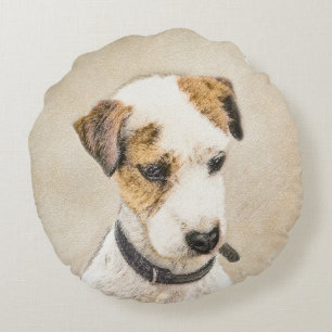 Parson Jack Russell Terrier Schilderij - Honden Ku Rond Kussen