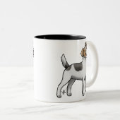 Parson Jack Russell Terrier Two-Tone Coffee Mok (Voorkant rechts)
