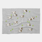 Parson Jack Russell Terriers grijs of ELKE kleur Theedoek (Horizontaal)