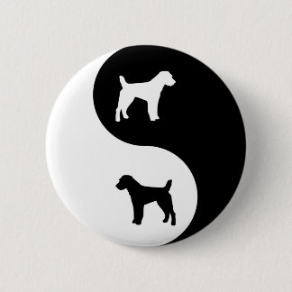 Parson Jack Russell Yin Yang Ronde Button 5,7 Cm