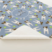 Parson Jack Russells een tennisballen patroon Sherpa Deken (3/4)