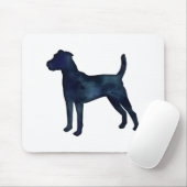 Parson Russel Terrier Black Waterverf Muismat (Met muis)