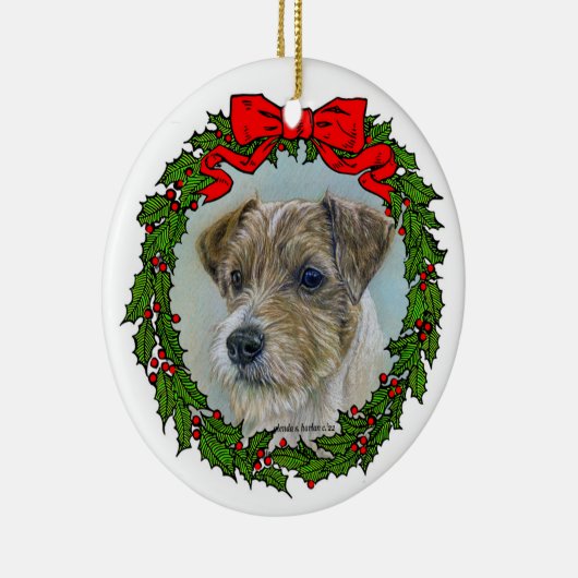 Parson Russel Terrier Keramisch Ornament (Rechts)