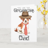 Parson Russell Dad Kaart (Gele Bloem)