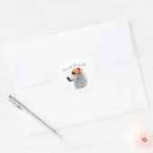 Parson Russell Terrier Dad 2 Ronde Sticker (Envelop)