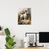 Parson Russell Terrier Dog Art Print Poster (Thuiskantoor)