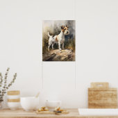 Parson Russell Terrier Dog Art Print Poster (Keuken)