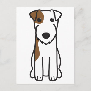 Parson Russell Terrier Dog Cartoon Briefkaart