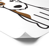 Parson Russell Terrier Dog Cartoon Poster (Hoek)