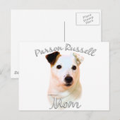 Parson Russell Terrier (glad) mam 2 Briefkaart (Voorkant / Achterkant)