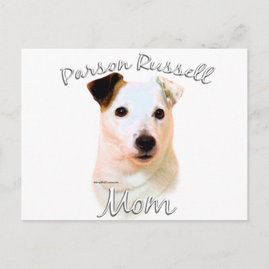 Parson Russell Terrier (glad) mam 2 Briefkaart (Voorkant)