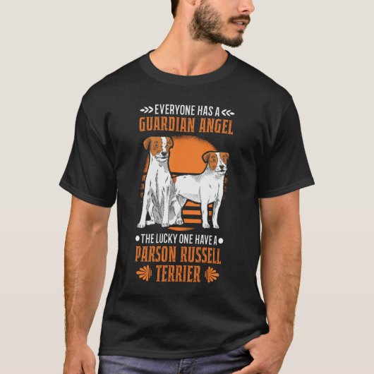 Parson Russell Terrier Guardian Angel T-shirt (Voorkant)