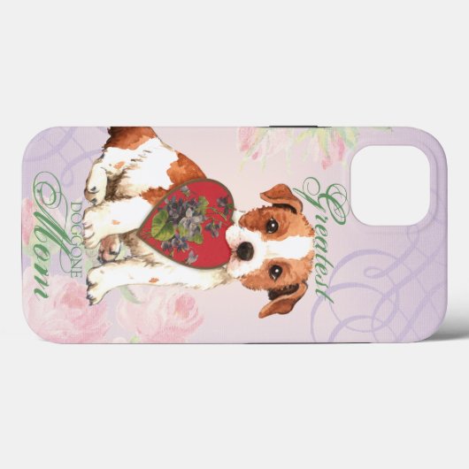Parson Russell Terrier Heart mama Case-Mate iPhone Case (Achterkant (horizontaal))