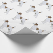 Parson Russell Terrier Hondenras Illustration Cadeaupapier (Hoek)