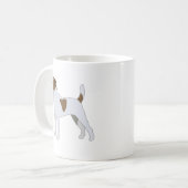 Parson Russell Terrier Hondenras Illustration Koffiemok (Voorkant links)