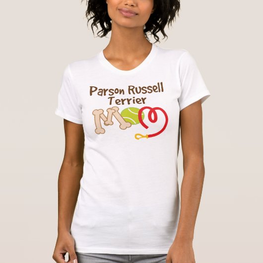 Parson Russell Terrier Hondenras Mam Gift T-shirt (Voorkant)