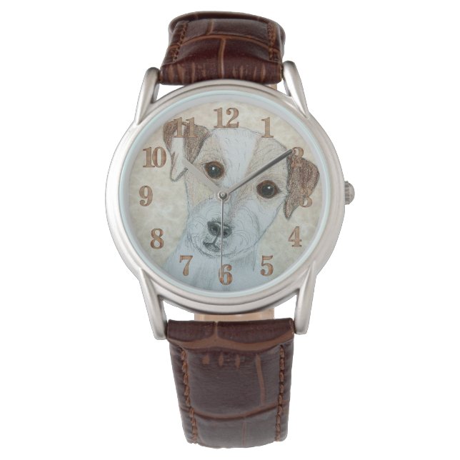 Parson Russell Terrier Horloge (Voorkant)