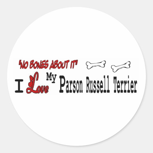Parson Russell Terrier (I Love) Sticker (Voorkant)