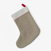 Parson Russell Terrier Silhouette met aangepaste t Kleine Kerstsok (Achterkant (Hangend))